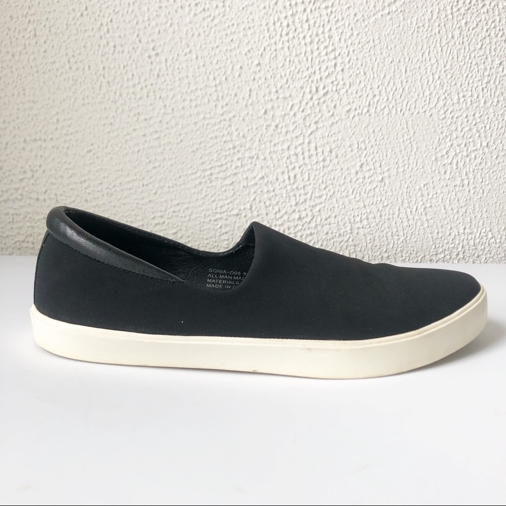 Donald J Pliner Black Slip On Sneakers Size 8.5
